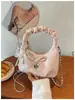 Bolsas de Mujer de Moda 2026: Bolso de Hombro de Lunares con Lazo, Bolso Cruzado de Cadena Tipo Nube