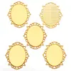 30*40mm Diámetro Interior Aleación Accesorios para Joyería Base Ovalada de Piedra de Tiempo Colgante Decorativo para Collar Base C50