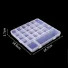 Caja de Almacenamiento de 24 Compartimentos Caja de Plástico PP Contenedor Transparente con Compartimentos Arte de Uñas Pedrería Cuentas Para Cuentas Pequeños Accesorios de Joyería Directo de Fábrica