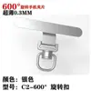 Soporte para Teléfono Móvil con Clip Metálico Giratorio de 360 Grados, Conexión Fija Giratoria de Acero Inoxidable, Duradero y Resistente, Correa para Teléfono Móvil
