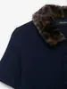 Venta al por mayor 2025 Nuevo Otoño Estilo Europeo y Americano Cardigan de Punto para Mujer con Cuello Estampado de Animales 355061