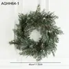 Decoración navideña de alta gama, guirnalda de vidilo estilo bosque, accesorios para arreglos navideños de pared, ventana, chimenea, mesa de villa