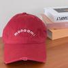 Boné Feminino Estilo K Simples Carta Soft Top Boné de Beisebol Primavera e Verão Novo Aba Larga Grande Circunferência Da Cabeça Mostrando Rosto Pequeno Boné Pico