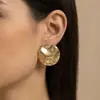 Brincos de Flor Europeus e Americanos Transfronteiriços Moda Personalidade Exagerado Forma Irregular Brincos Femininos Brincos