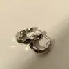 Pendientes de aro liso exagerados europeos y americanos de aguja de plata S925 para mujer, pendientes de alta gama que adelgazan el rostro redondo, pendientes de moda con personalidad que combinan con todo