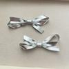 Dulce Personalidad Genial plata Flor Cuero Lazo Funda para Teléfono Pasador Zapatos Flor Bolso Accesorios Calcetines Accesorios Mayoreo