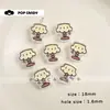 Enfeites Acrílicos Fofos com Contas e Furo Passante, Luminária de Mesa Fofa, Casa Nuvem Canele Acessórios para Corrente de Celular DIY