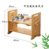 Suporte para Tigelas de Pet Mesa de Madeira para Cães Mesa de Jantar Tigela Dupla Tigela de Água para Gatos Suporte de Alimentação Protegendo a Coluna Cervical Suporte para Gatos