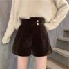 Shorts da moda com botas femininas, outono e inverno 2023, novas calças largas de cintura alta e pernas largas, botas e calças