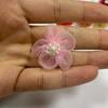 Estilo K de Flores Pequeñas Hechas a Mano DIY, Textiles para el Hogar, Manualidades para Ropa, Accesorios, Flores de Ciruelo de Diez Perlas, Combinación de Moda
