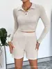 Nuevo Transfronterizo 2025 Explosiones de Amazon Estilo Casual Europeo y Americano para Mujer Pantalones Cortos de Rejilla Traje Chicas Picantes Sexy