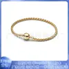 Panjia Dora Cobre Blanco Plateado 925 Trenzado Simple Pulsera Malla Rosa Pulsera de Seda Pulsera Pulsera DIY