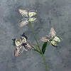 Decoración de ventana de mariposa impresa en 3D, decoración del hogar, accesorios de fotografía, flores artificiales populares, adornos de flores artificiales transfronterizos al por mayor