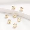 Color oro 14K preservando cuadrado redondo irregular barroco piedra pequeña cuentas agujero recto cuentas accesorios hechos a mano DIY