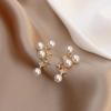 Aretes de nicho Estrella Diamante Perla estilo frío ins aretes de aguja de plata 2022 nuevos aretes de temperamento de moda para mujeres