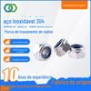 Aço Inoxidável 304 Nylon Porca Anti-Afrouxamento Rosca Métrica Porca de Travamento Porca Autotravante M2.5-M20