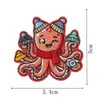 Patches Termocolantes Bordados de Animais Marinhos de Inverno, 9 Patches de Estilo Fofo e Adorável para Roupas e Mochilas