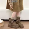 Piel auténtica, marrón Melard, botas de plataforma para mujer, botas Martin que aumentan la altura, estilo de mujer, nueva colección otoño 2026, botines, botas de ajuste ceñido