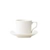 Xícara de Café e Pires de Porcelana Fina Casual Branco Puro Xícara Europeia Latte Italiano Flor Cerâmica Chá da Tarde Xícara de Chá Pequena de Luxo