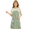 AL001 casa estilo japonês avental de limpeza de mãos ajustável grande bolso coral lã sem mangas avental de cozinha à prova de óleo Coverall