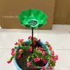 Novo Espeto de Flor de Metal Feito à Mão Alimentador de Pássaros de Flor de Metal Artesanal para Jardim
