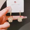 Pendientes de perla geométrica con pasador de plata 925 para mujer, aretes de moda, borla, pendiente de alto nivel, temperamento, pendientes vintage, venta al por mayor