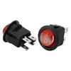 Interruptor Redondo en Forma de Barco Kcd1 Interruptor Basculante Iluminado Impermeable Interruptor Pequeño de Potencia para Instrumentos