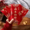 Envelope vermelho fosco de alta qualidade atacado papel duro estampagem a quente envelope vermelho de Ano Novo envelope vermelho dupla felicidade envelope vermelho de inauguração envelope de sorte de Ano Novo