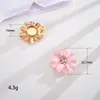 Accesorios de joyería DIY de moda aleación de zinc trébol de cuatro hojas de la suerte botón de cuello de camisa de lujo ligero material decorativo