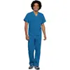 Traje de quirófano bordado personalizado transfronterizo de Amazon, traje de quirófano personalizado de moda con logo para hombres, uniforme para personal médico de hospital