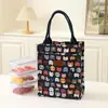 Nova Bolsa Tote Grande Impermeável Estilo Coreano, Bolsa Estilosa para Marmita de Mamãe, Bolsa para Marmita de Estudante, Bolsa Tote para Garrafa de Água