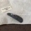 Estilo outono e inverno, presilhas de feltro simples para mulheres, em formato oval e gota, para prender franjas, laterais do cabelo e criar penteados versáteis
