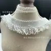 Novo Estilo Inspirado em Chanel Algodão Preto e Branco Com Franja de Miçangas Tassel Barra de Saia Suéter Decoração de Casa Roupas DIY Acessórios de Renda