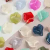 Pétalas de Flores Brilhantes em Gradiente de Cor Única Brincos DIY Pingente Acrílico Personalizado Acessórios para Penteado Atacado