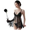 Roupa Íntima Sexy Pijama Sexy Camisola de Alça Apaixonada Sedutora Charmosa Tentação Peito Pequeno Fina Ultra Curta Renda Costas Nuas