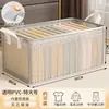 Novo Estilo Sem Instalação Estrutura de Aço Cesta de Armazenamento Transparente Sem Tampa Dobrável Cesta de Armazenamento para Roupas Calças Caixinha de Armazenamento para Meias Miudezas