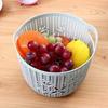 Novo Cesto Miscelâneo de Plástico Imitação Rattan Vazado Cesto de Armazenamento Cesto de Armazenamento de Mesa Multiuso Cesto de Frutas