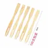 Garfos de Sobremesa para Bolo, Garfos de Dois Dentes para Hotéis e Restaurantes, Palitos de Frutas, 100 Garfos de Bambu Descartáveis para Frutas