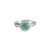 Anillo de Jade Azul Hielo Grado A Natural Guan Yu Anillo de Jadeíta para Mujeres Transmisión en Vivo Venta al por Mayor Dropshipping S4090801