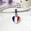 Colgantes de Banderas del Mundo Cuentas con Agujero Grande Copa del Mundo Pulsera DIY Accesorios de Joyería de Aleación Venta al por Mayor Colgantes de Moda