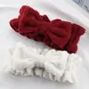 Gorro de Franela Fruncido Relleno Color Sólido Dulce Diadema de Mariposa Accesorios para el Cabello Diadema Absorbente de Sudor para Lavado Facial Yoga