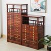 Huali Madera Pabellón Duobao Gabinete de Almacenamiento de Té Estante de Exhibición Gabinete de Té Madera Sólida Estante Antiguo Multicapa Gabinete para Pastel de Té Pu'er