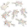 Moda impresión tridimensional color tortuga aleación accesorios de joyería diy gota de aceite pulsera aretes collar colgante venta al por mayor