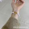 Cheio de Energia, Atraindo Riqueza e Fortuna, Boa Sorte, Pulseira de Pérolas Citrino de Alta Qualidade