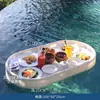 Bandeja Flutuante para Piscina de Villa Casual Prato de Jantar para B&B de Celebridade da Internet Café da Manhã Hotel Chá da Tarde Cesta de Rattan