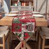 Camino de mesa jacquard de poliéster-algodón teñido en hilo transfronterizo con flor de Navidad, bandera para pie de cama, decoración navideña, funda, toalla, fabricantes de mantel