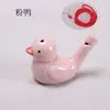 Artesanato cerâmico 12557 Apito de pássaro aquático Música infantil Flauta de cerâmica Ponto turístico Apito de artesanato de venda quente