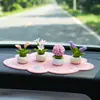 Adornos Creativos y Lindos de Plantas en Maceta de Escritorio, Decoraciones de Flores Artificiales para el Hogar, Mini Flores Artificiales, Manualidades de Resina y Decoraciones