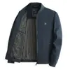 Chaqueta para hombre de mediana edad y mayor, abrigo de papá para primavera y otoño, chaqueta casual para hombre de mediana edad con cuello alto, abrigo de primavera para abuelo