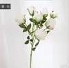Buquê de Rosas Queimadas Artificiais de Sete Cabeças Transfronteiriço para Decoração de Casa, Adereços para Fotografia ao Ar Livre, Paisagismo de Sala de Estar e Shopping